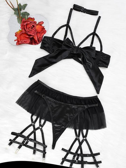LushLace Silk Bow Set