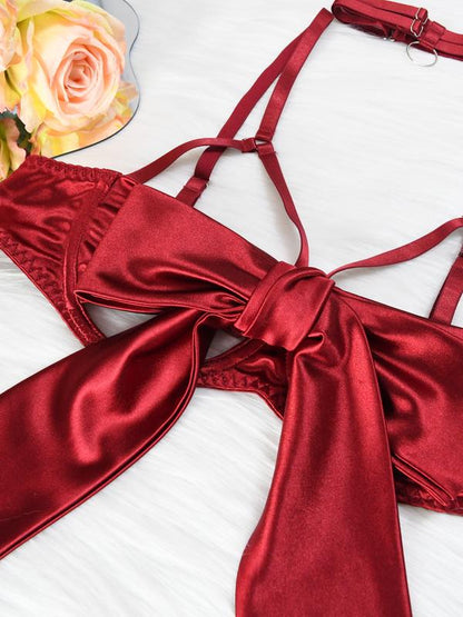 LushLace Silk Bow Set
