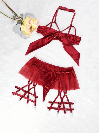 LushLace Silk Bow Set